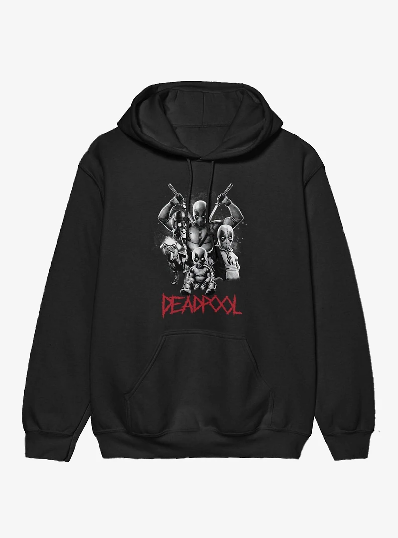 Marvel Deadpool Deadpools Collage Hoodie BoxLunch Exclusive