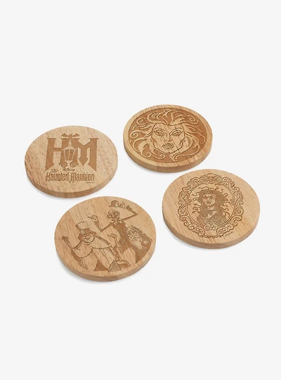 Disney The Haunted Mansion Set of 4 Coasters with Bottle Openers