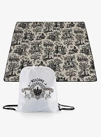 Disney The Haunted Mansion Welcome Foolish Mortals Impresa Picnic Blanket Beige