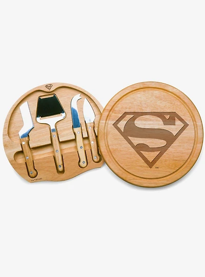 DC Comics Superman Circo Cheese Cutting Board and Tools Set