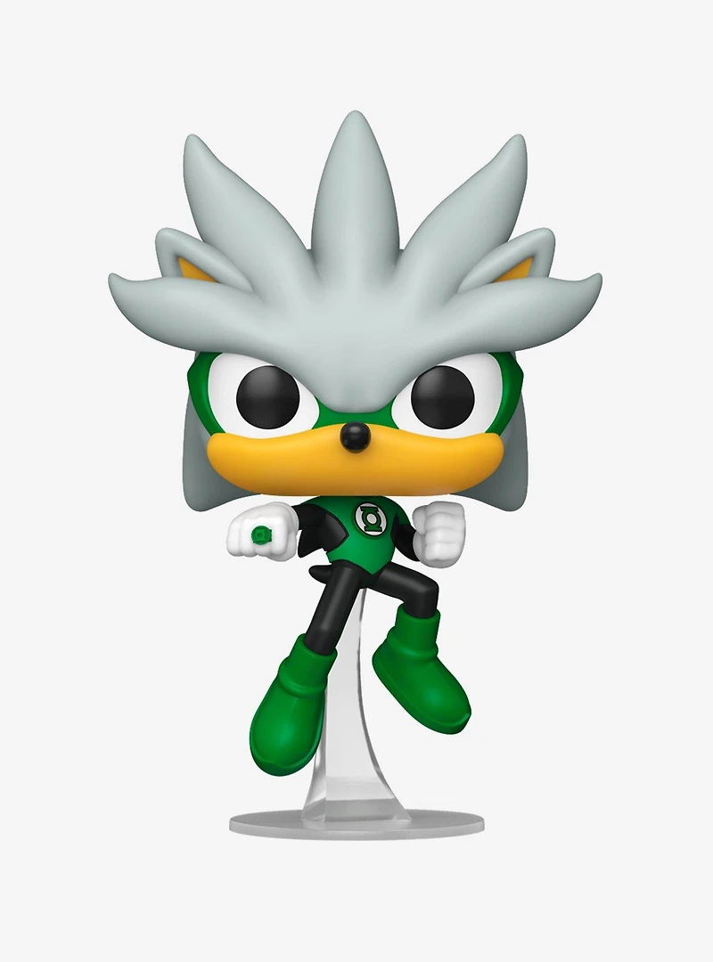 Funko Pop! Heroes DC Comics x Sonic the Hedgehog Silver as The Green Lantern Vinyl Figure