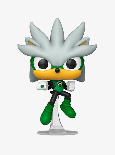 Funko Pop! Heroes DC Comics x Sonic the Hedgehog Silver as The Green Lantern Vinyl Figure