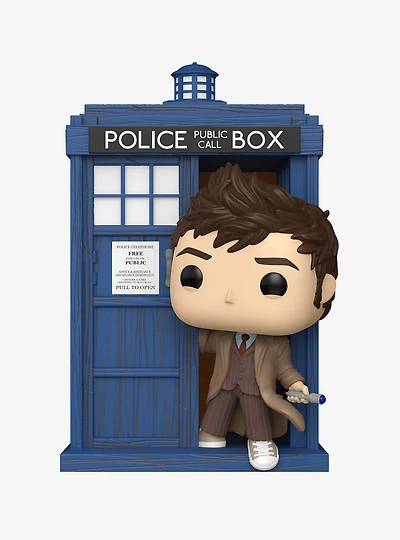 Funko Pop! Rides Doctor Who Tardis With Tenth Doctor Vinyl Figure
