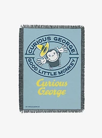 Curious George Good Little Monkey Tapestry Throw Blanket