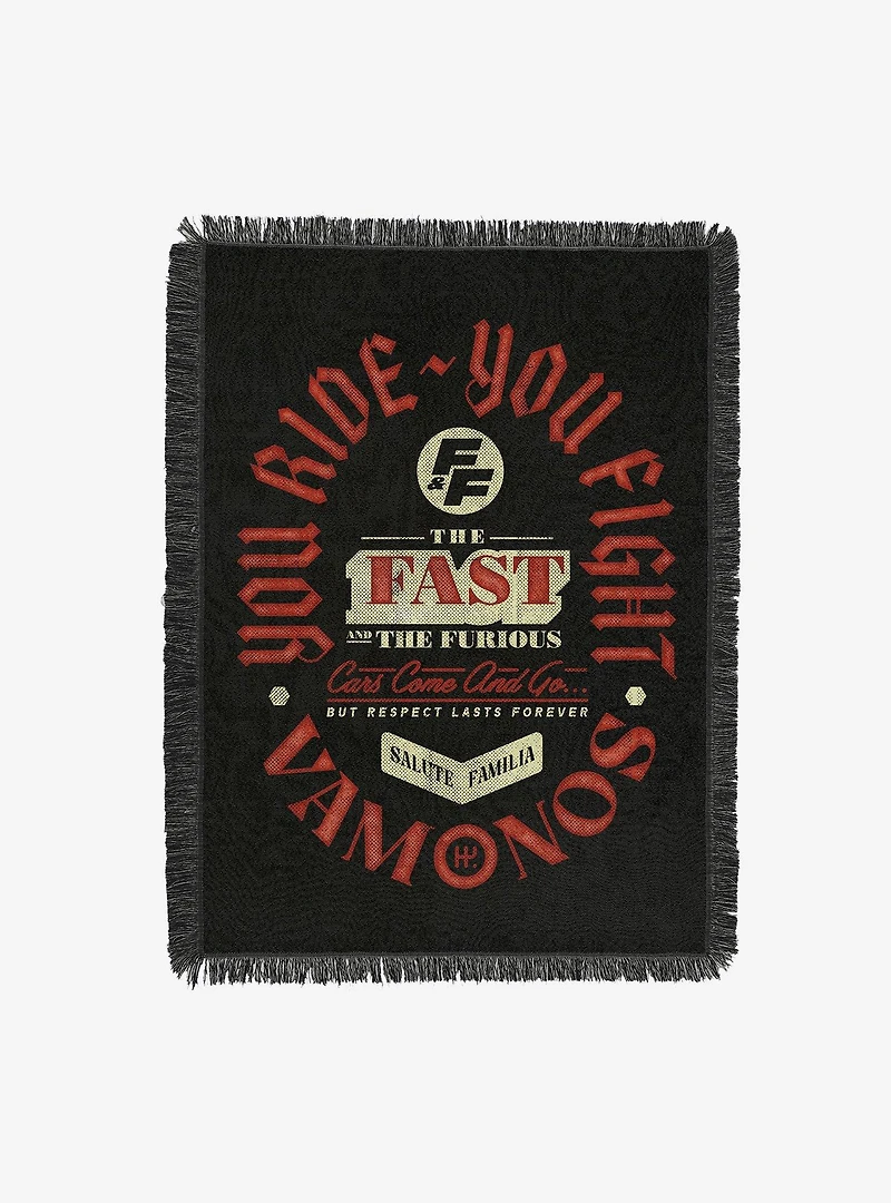 Fast & Furious Cars Come and Go Tapestry Throw Blanket