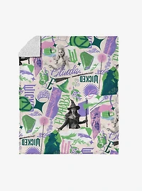 Wicked: For Good Silk Touch Sherpa Throw Blanket