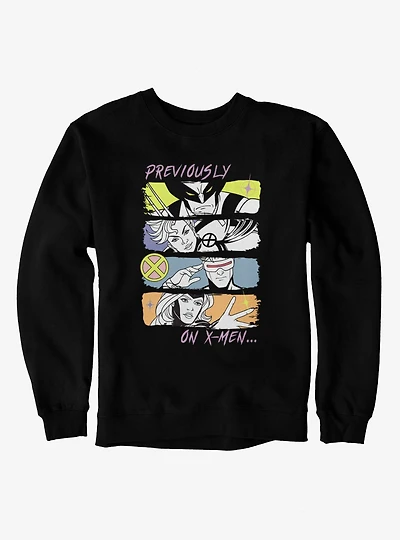 Marvel X-Men '97 Previously On Sweatshirt BoxLunch Exclusive