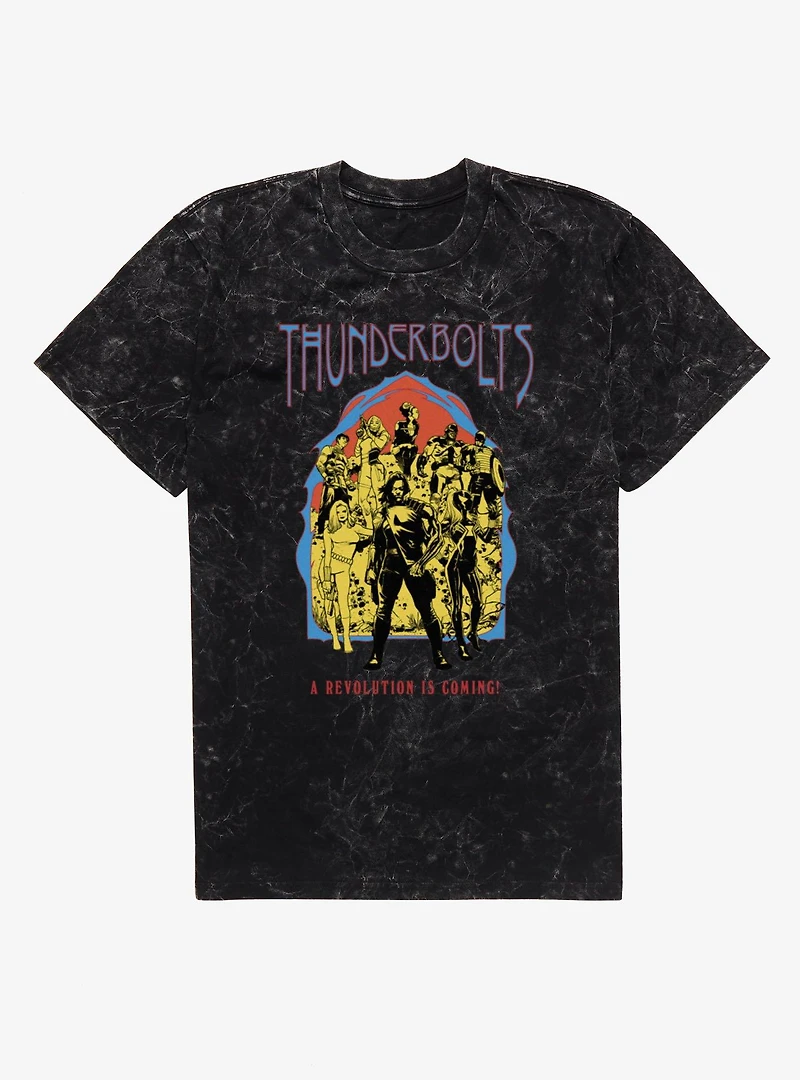 Marvel Retro Thunderbolts* Comic Revolution Is Coming Mineral Wash T-Shirt BoxLunch Exclusive
