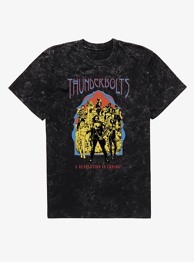 Marvel Retro Thunderbolts* Comic Revolution Is Coming Mineral Wash T-Shirt BoxLunch Exclusive