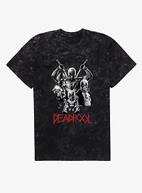 Marvel Deadpool Deadpools Collage Mineral Wash T-Shirt BoxLunch Exclusive