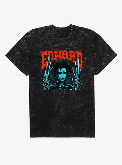 Edward Scissorhands Metal Mineral Wash T-Shirt