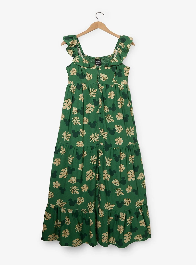 Disney Mickey Mouse Tropical Allover Print Plus Maxi Dress - BoxLunch Exclusive