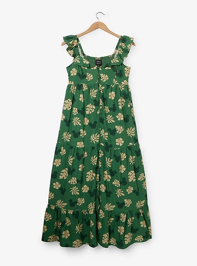 Disney Mickey Mouse Tropical Allover Print Plus Maxi Dress - BoxLunch Exclusive