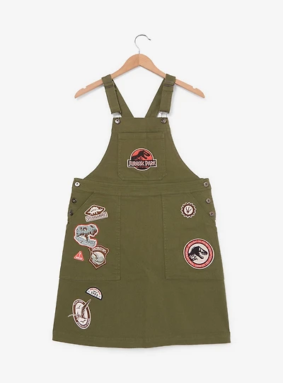 Jurassic Park Embroidered Patches Women's Plus Overall Dress - BoxLunch Exclusive