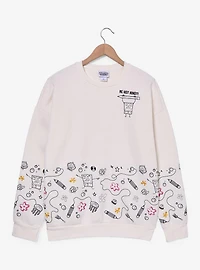 SpongeBob SquarePants DoodleBob Icons Embroidered Women's Crewneck - BoxLunch Exclusive