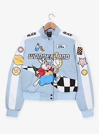 Disney Alice Wonderland Icons Women's Cropped Moto Jacket - BoxLunch Exclusive