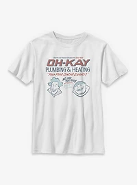 Home Alone Oh-Kay Plumbing & Heating Youth T-Shirt