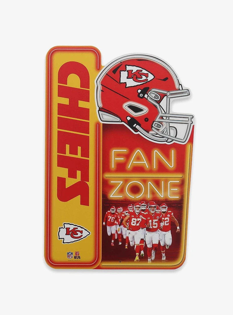 NFL Kansas City Chiefs Fan Zone Metal Sign