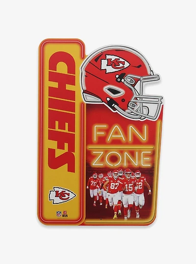 NFL Kansas City Chiefs Fan Zone Metal Sign