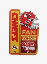 NFL Kansas City Chiefs Fan Zone Metal Sign