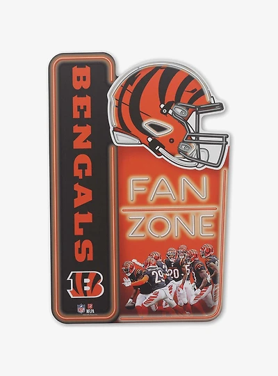 NFL Cincinnati Bengals Fan Zone Metal Sign
