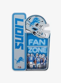 NFL Detroit Lions Fan Zone Metal Sign