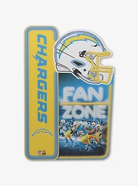 NFL Los Angeles Chargers Fan Zone Metal Sign