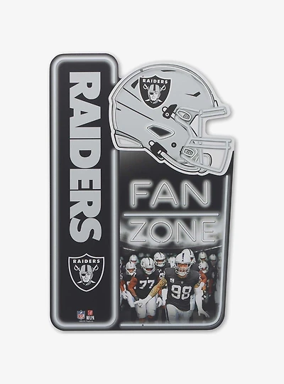 NFL Las Vegas Raiders Fan Zone Metal Sign