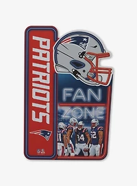 NFL New England Patriots Fan Zone Metal Sign