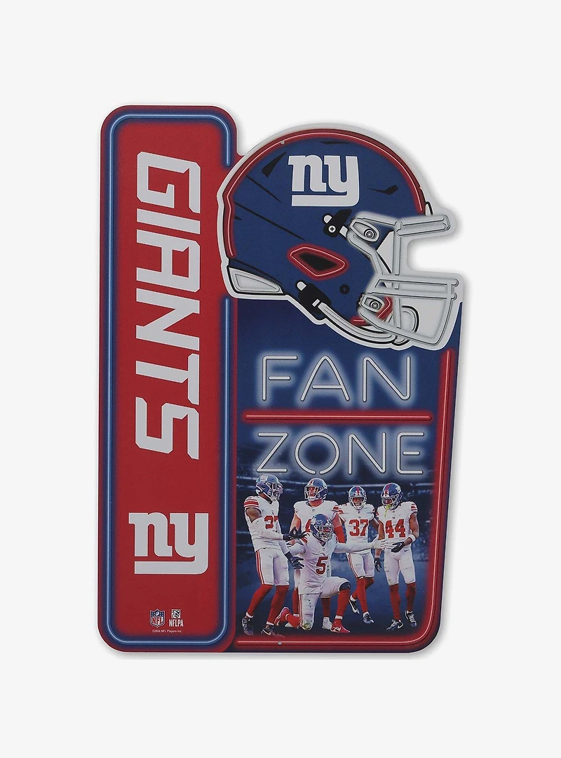 NFL New York Giants Fan Zone Metal Sign