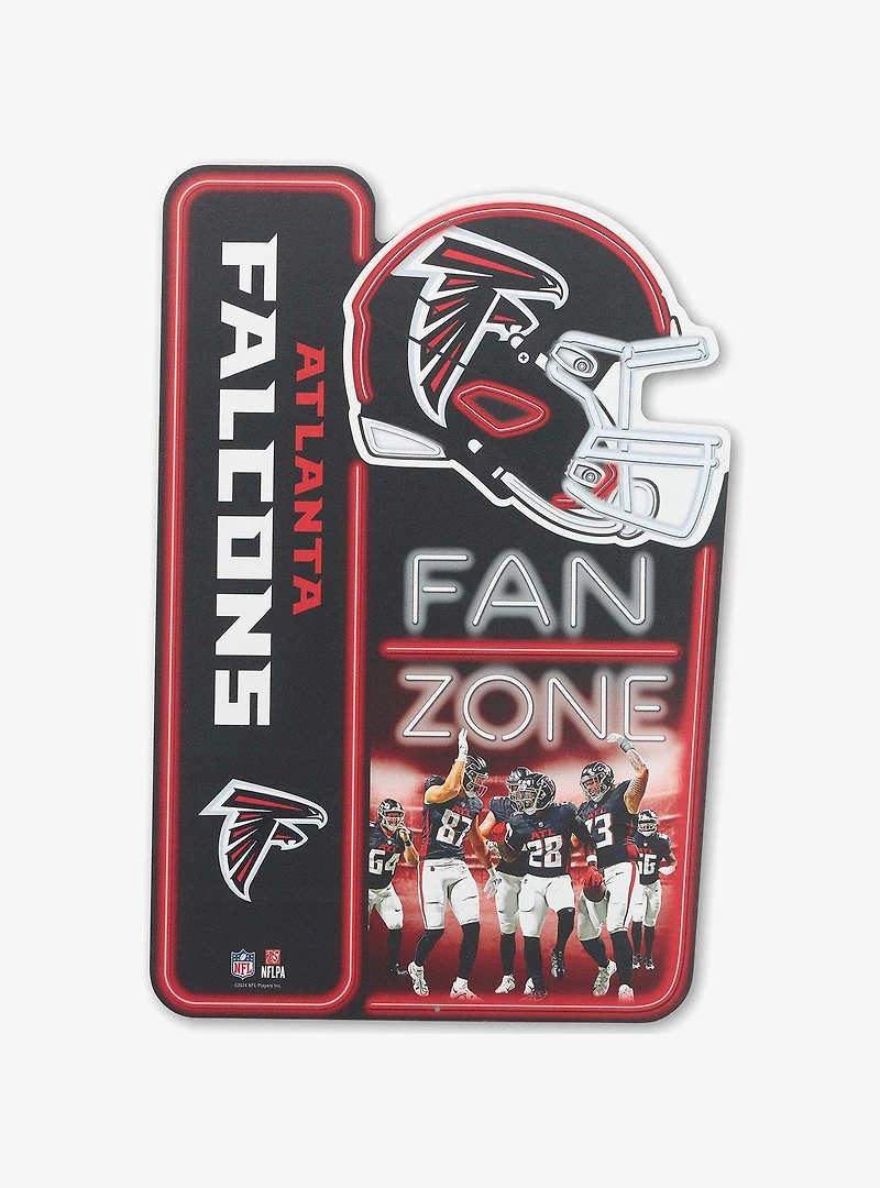 NFL Atlanta Falcons Fan Zone Metal Sign