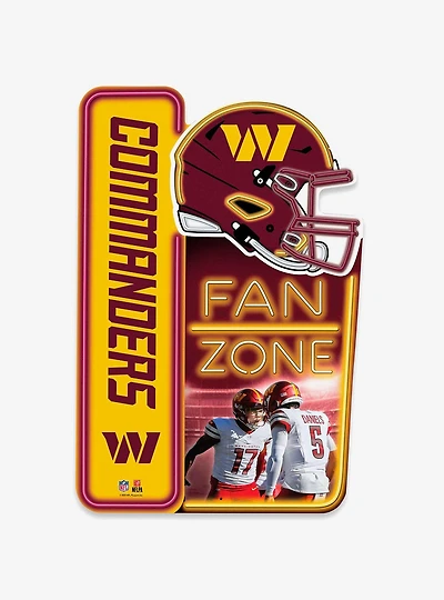 NFL Washington Commanders X-Metal Fan Zone Sign