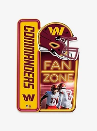 NFL Washington Commanders X-Metal Fan Zone Sign