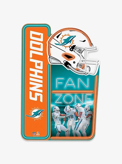 NFL Miami Dolphins X-Metal Fan Zone Sign