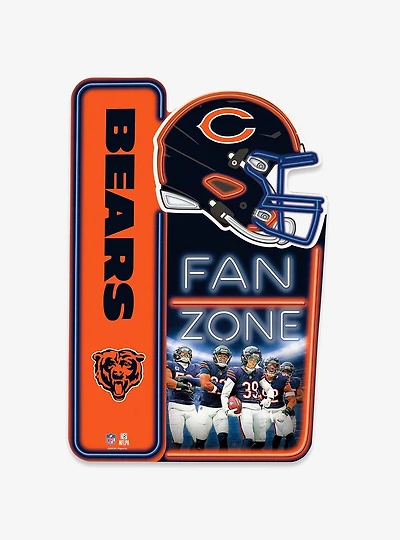 NFL Chicago Bears X-Metal Fan Zone Sign
