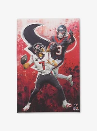 NFL Houston Texans C.J. Stroud & Tank Dell Painterly Graffiti Canvas Wall Decor