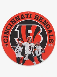 NFL Cincinnati Bengals Gameday Round Metal Sign