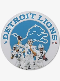 NFL Detroit Lions Gameday Round Metal Sign