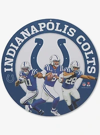 NFL Indianapolis Colts Gameday Round Metal Sign