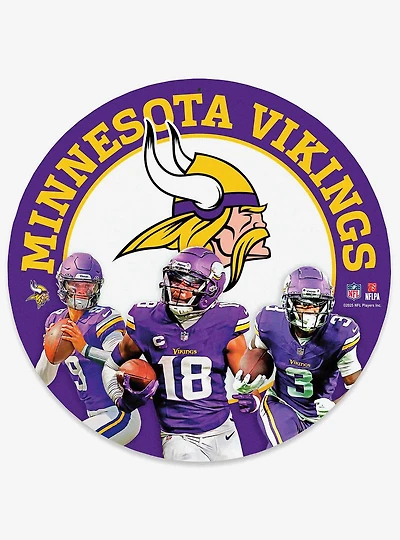 NFL Minnesota Vikings Round Wall Sign