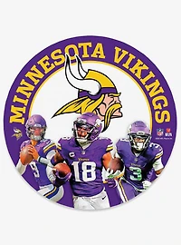 NFL Minnesota Vikings Round Wall Sign