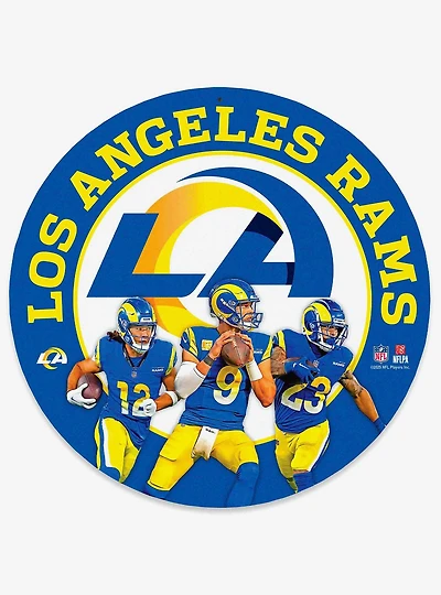 NFL Los Angeles Rams Round Wall Sign
