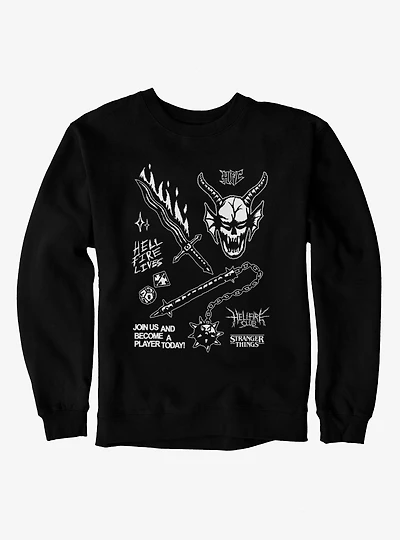 Stranger Things Hellfire Club Become A Player Sweatshirt