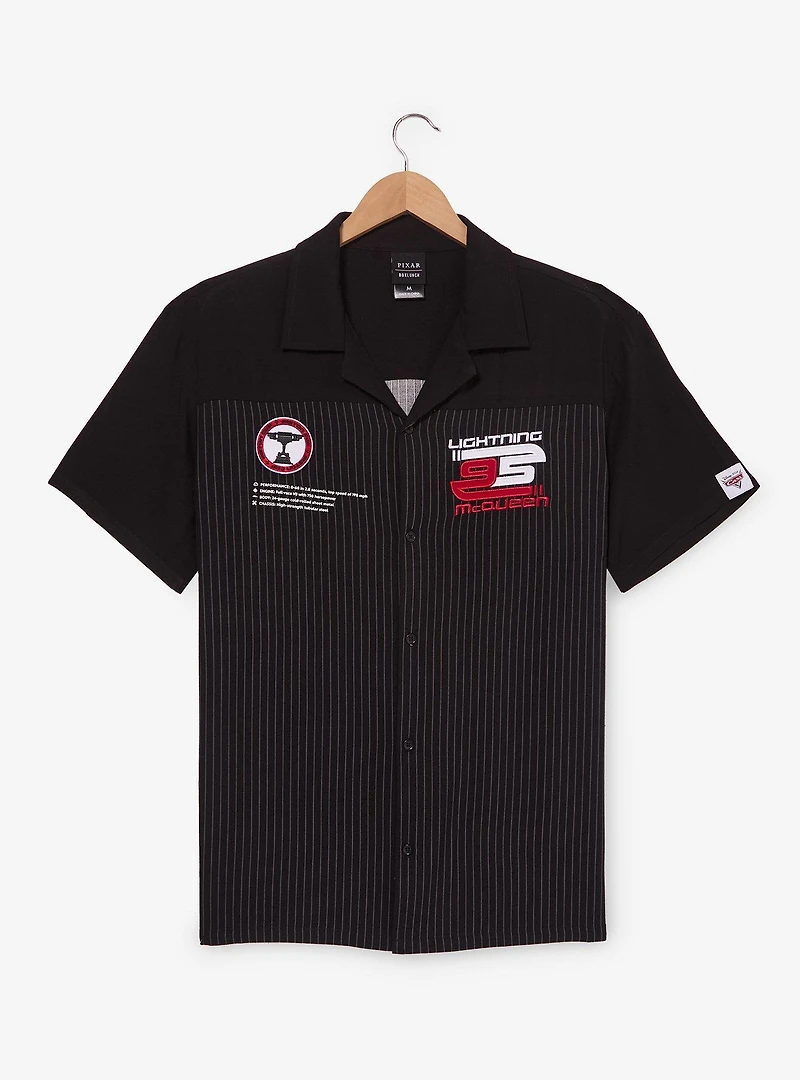Disney Pixar Cars Lightning McQueen Striped Woven Button-Up - BoxLunch Exclusive
