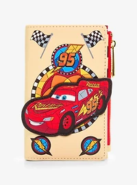 Loungefly Disney Cars Lightning McQueen Stained Glass Zip Wallet — BoxLunch Exclusive
