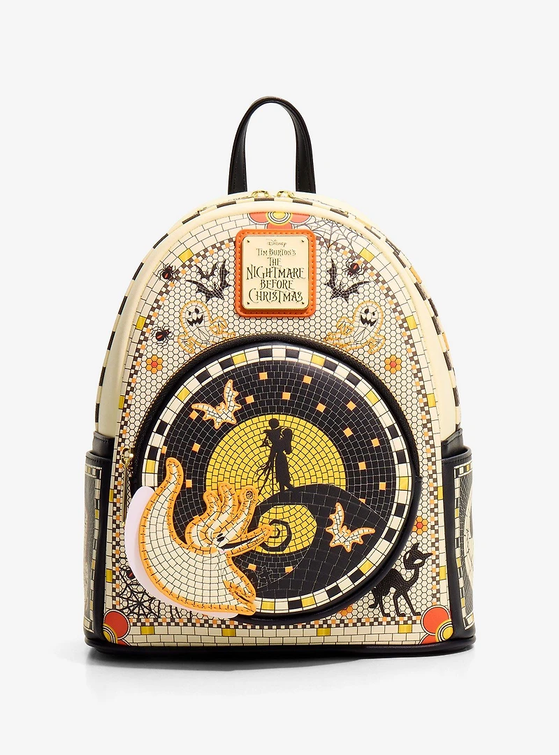 Loungefly Disney The Nightmare Before Christmas Mosaic Mini Backpack - BoxLunch Exclusive