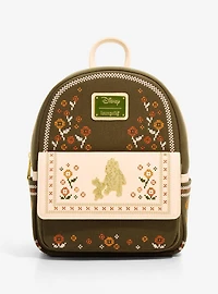 Loungefly Disney Winnie the Pooh Floral Cross Stitch Mini Backpack - BoxLunch Exclusive