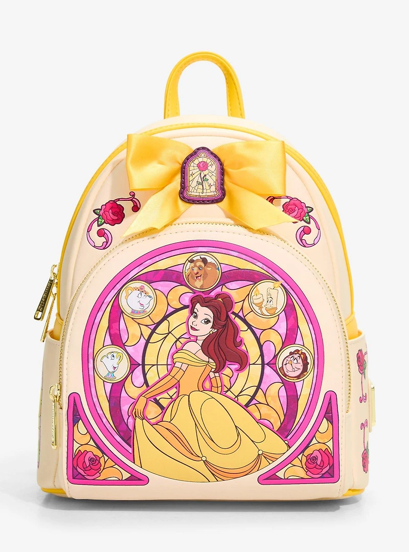 Disney Beauty and the Beast Belle Stained Glass Mini Backpack — BoxLunch Exclusive