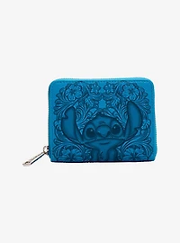 Loungefly Disney Lilo & Stitch Blue Floral Wallet - BoxLunch Exclusive