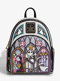 Loungefly Disney The Nightmare Before Christmas Stained Glass Mini Backpack — BoxLunch Exclusive